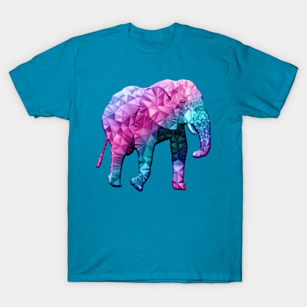 Rainbow elephant T-Shirt by Ancello